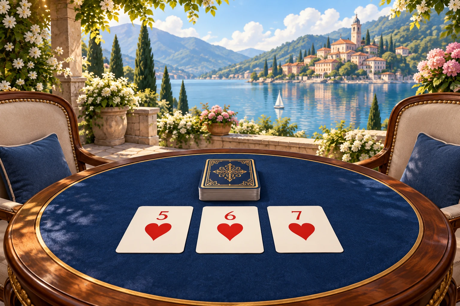 Gin Rummy: Original AI-generated Gin Rummy concept artwork; not a gameplay screenshot